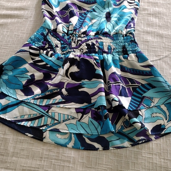 Sportstaff Woman Vintage Dress Open Back Floral Size S - Picture 3 of 10